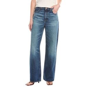 Madewell Womens  Low Slung Moffat Wash Baggy Jean, Blue
